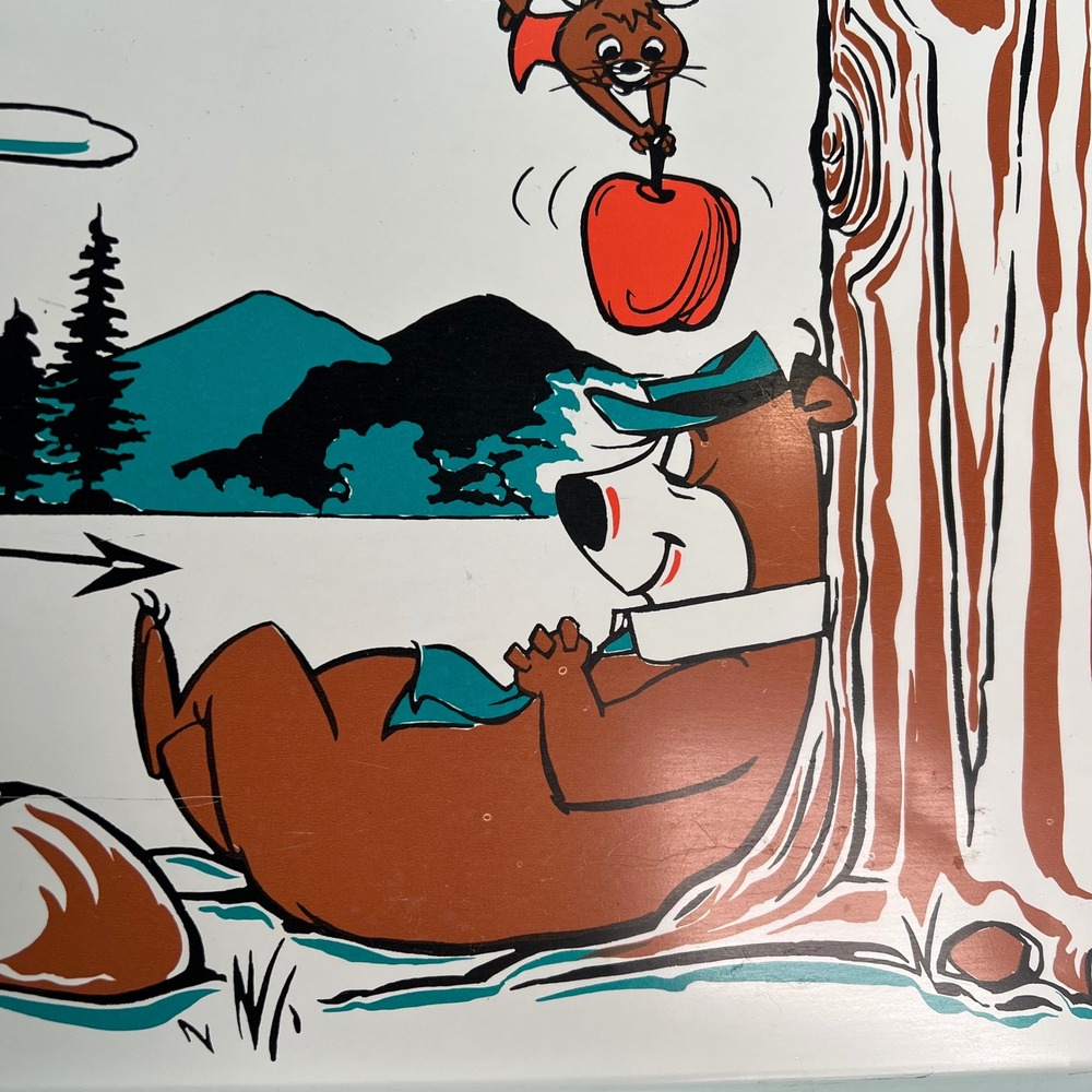 Yogi Bear Huckleberry Hound Mr Jinks 60s Vintage Hanna Barbara TV Tray  Table - Picture 10 of 14